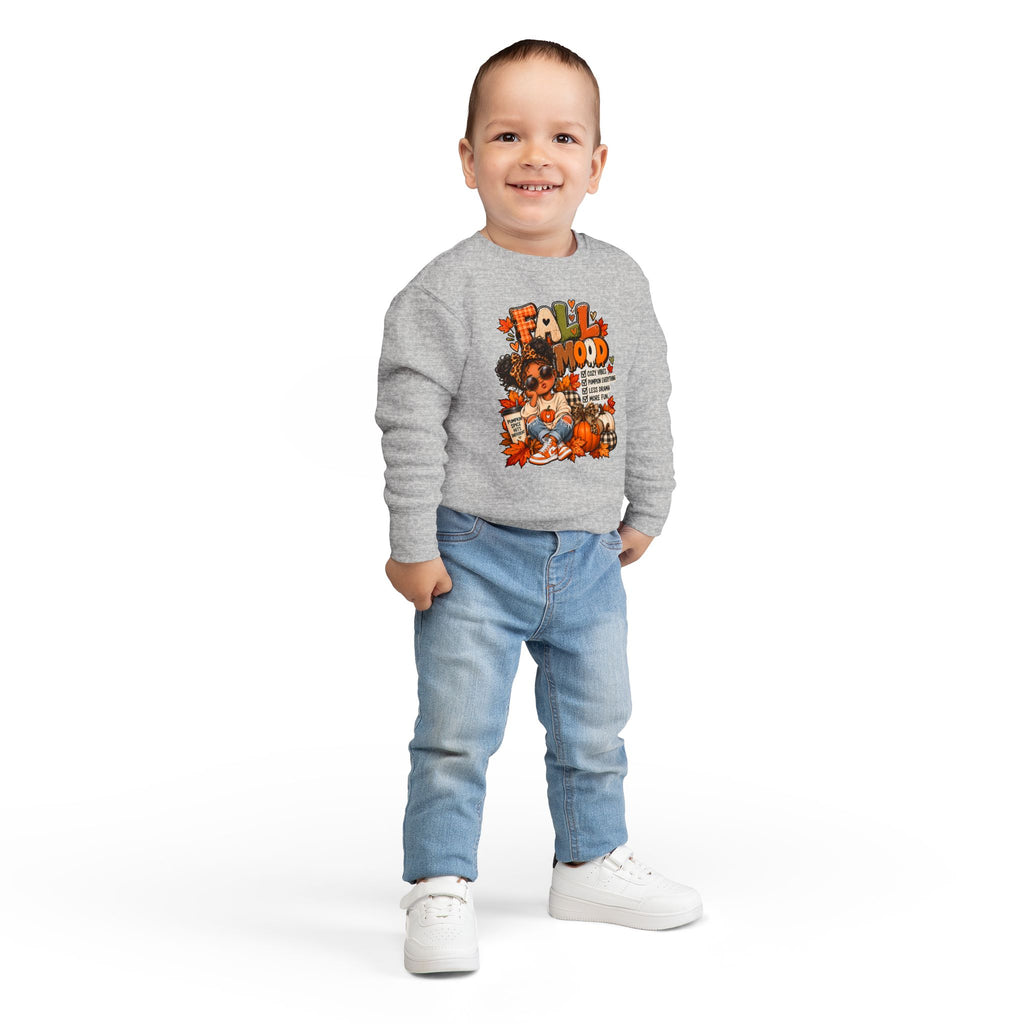 Fall Mood Kids Hoodie | Cute Pumpkin Fall Sweatshirt for Girls | Cozy Autumn Graphic Hoodie | Pumpkin Spice Kids Hoodie