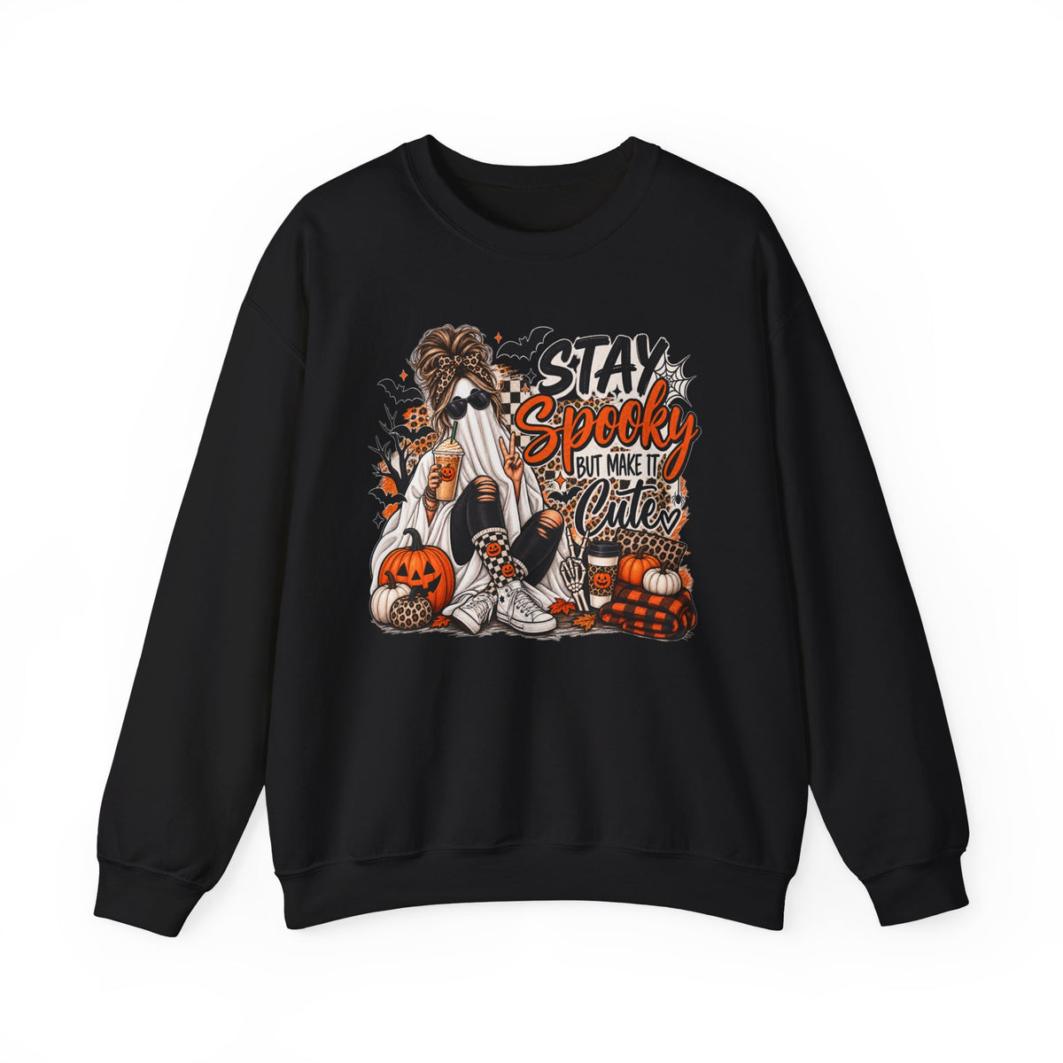Stay Spooky But Make It Cute Graphic Tee | Cute Halloween Shirt | Funny Fall T-Shirt | Spooky Season Tee