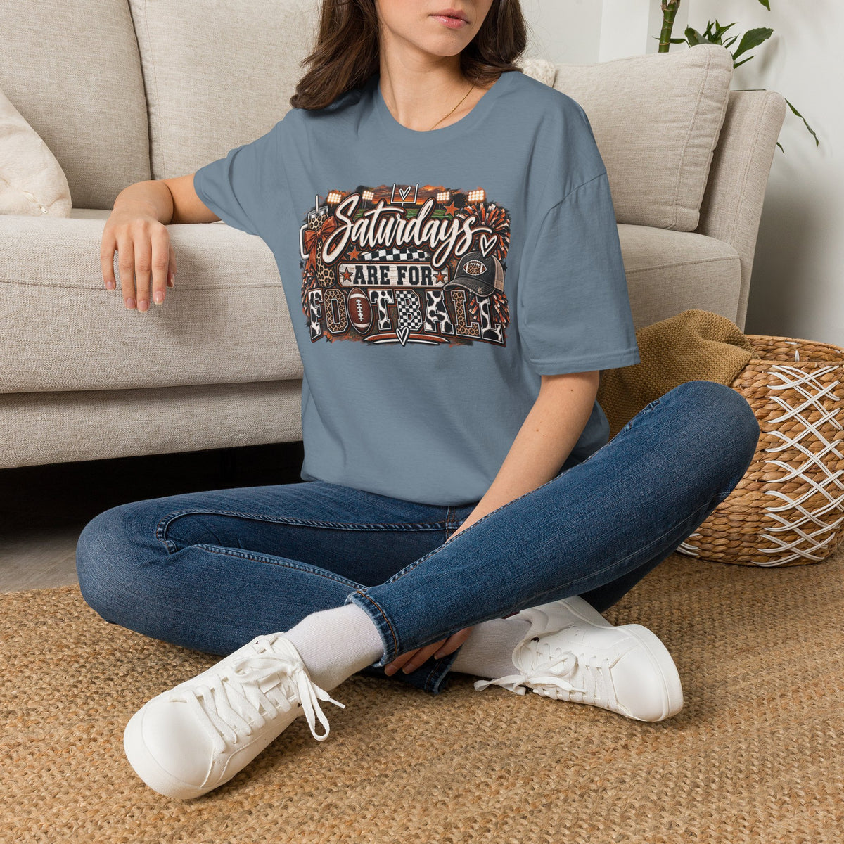 Saturdays Are for Football T-Shirt | Vintage College Game Day Tee