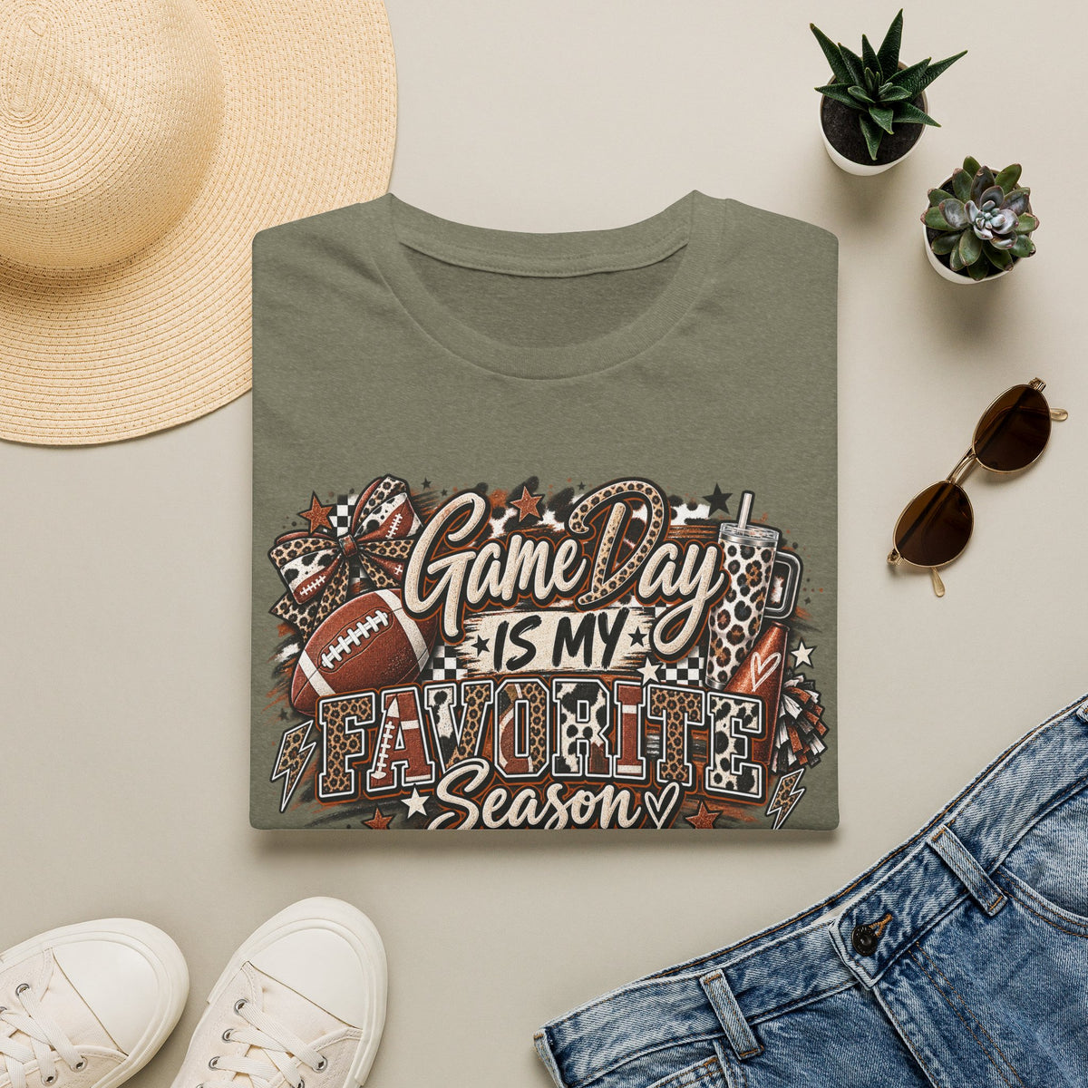 Game Day Is My Favorite Season T-Shirt | Vintage Football Game Day Tee