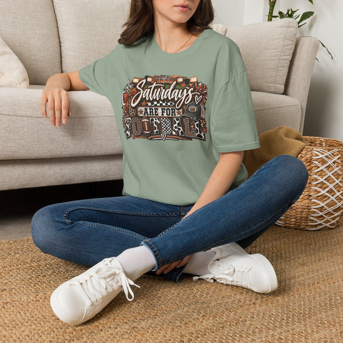 Saturdays Are for Football T-Shirt | Vintage College Game Day Tee