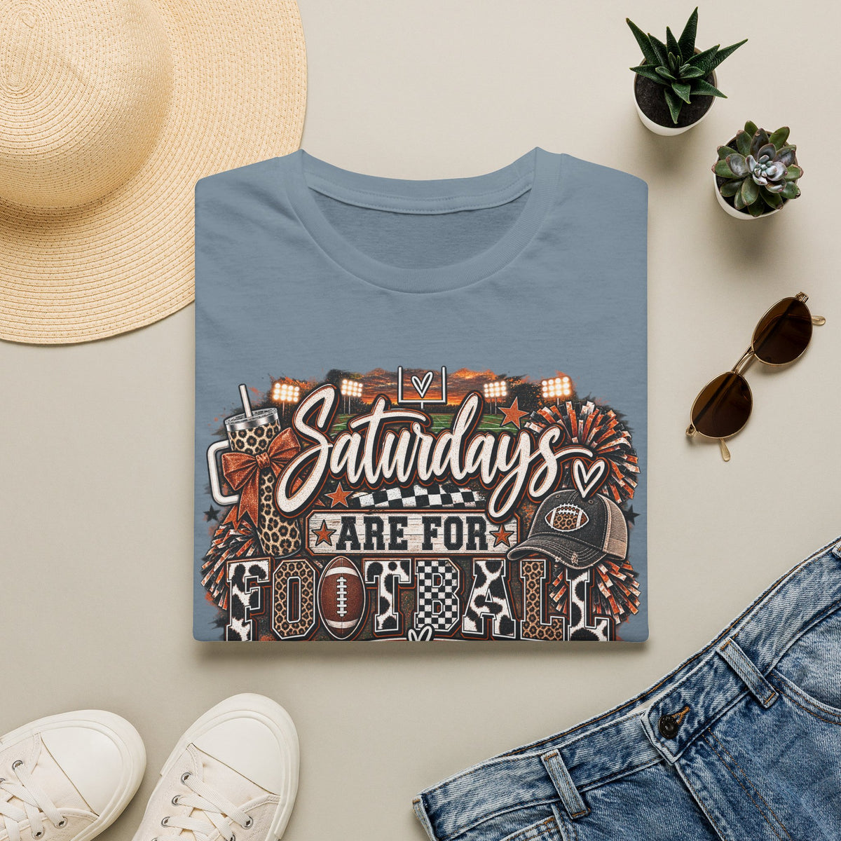 Saturdays Are for Football T-Shirt | Vintage College Game Day Tee