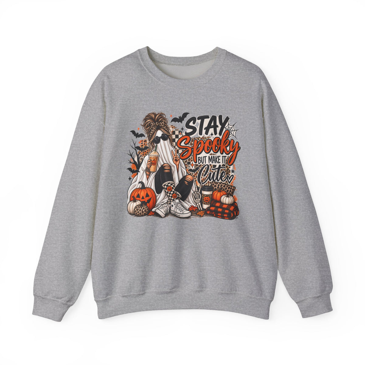 Stay Spooky But Make It Cute Graphic Tee | Cute Halloween Shirt | Funny Fall T-Shirt | Spooky Season Tee