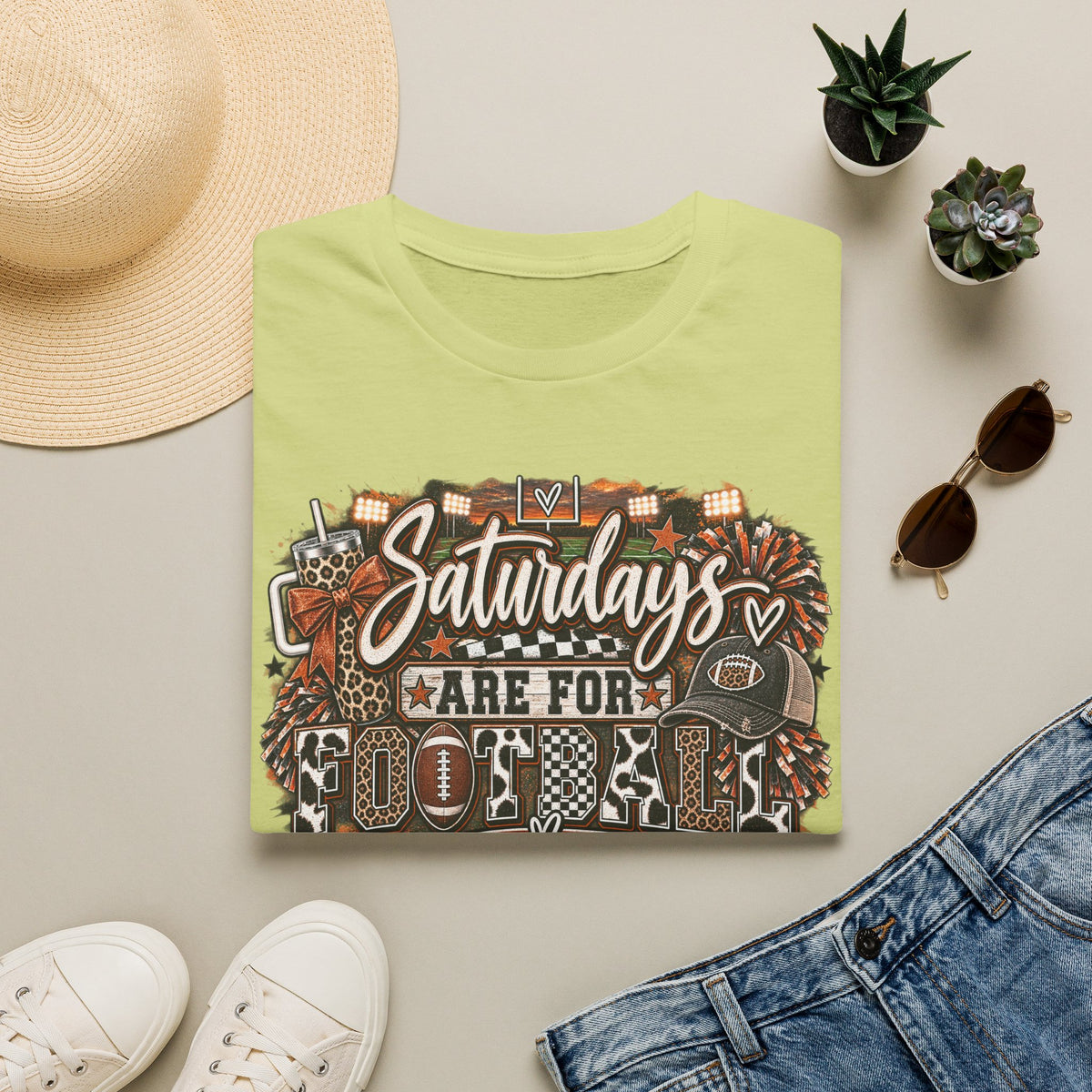Saturdays Are for Football T-Shirt | Vintage College Game Day Tee