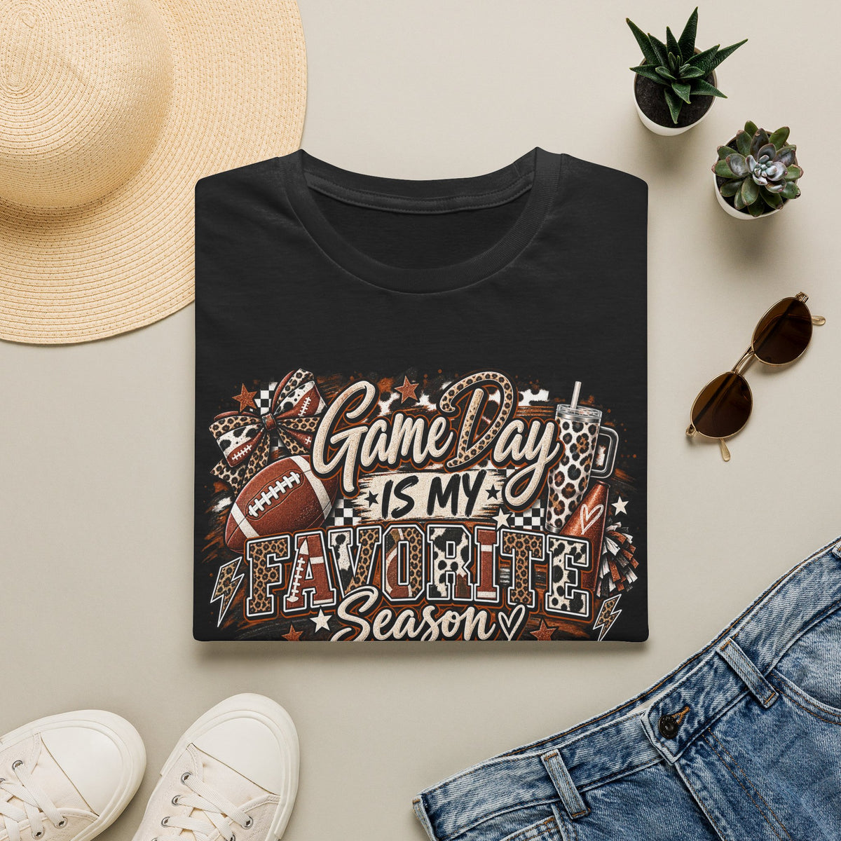 Game Day Is My Favorite Season T-Shirt | Vintage Football Game Day Tee