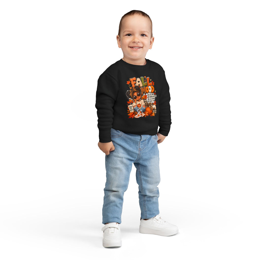 Fall Mood Kids Hoodie | Cute Pumpkin Fall Sweatshirt for Girls | Cozy Autumn Graphic Hoodie | Pumpkin Spice Kids Hoodie