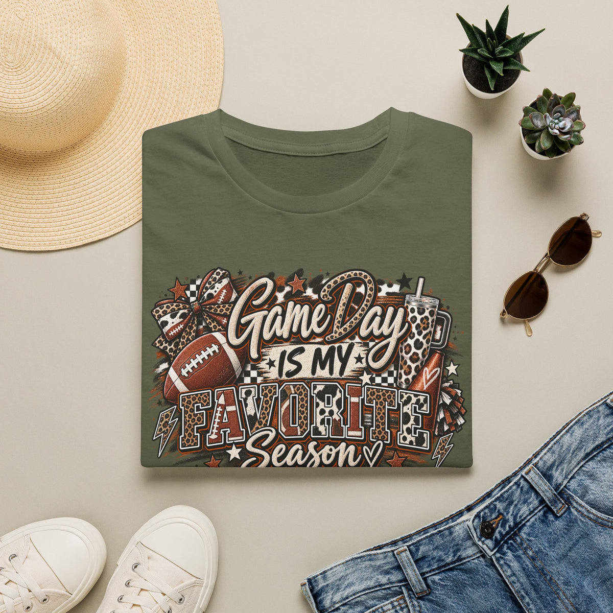 Game Day Is My Favorite Season T-Shirt | Vintage Football Game Day Tee