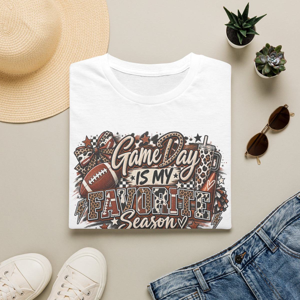 Game Day Is My Favorite Season T-Shirt | Vintage Football Game Day Tee
