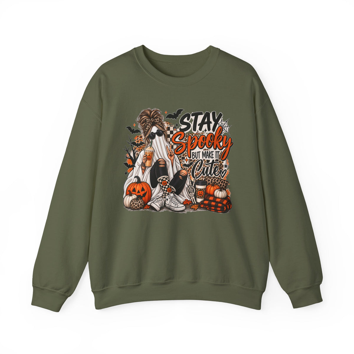 Stay Spooky But Make It Cute Graphic Tee | Cute Halloween Shirt | Funny Fall T-Shirt | Spooky Season Tee