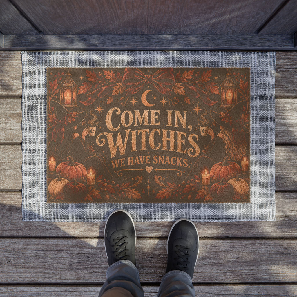 Come In, Witches™ Fall Doormat | Funny Halloween Welcome Mat | Witchy Autumn Porch Decor | Spooky Season Door Mat