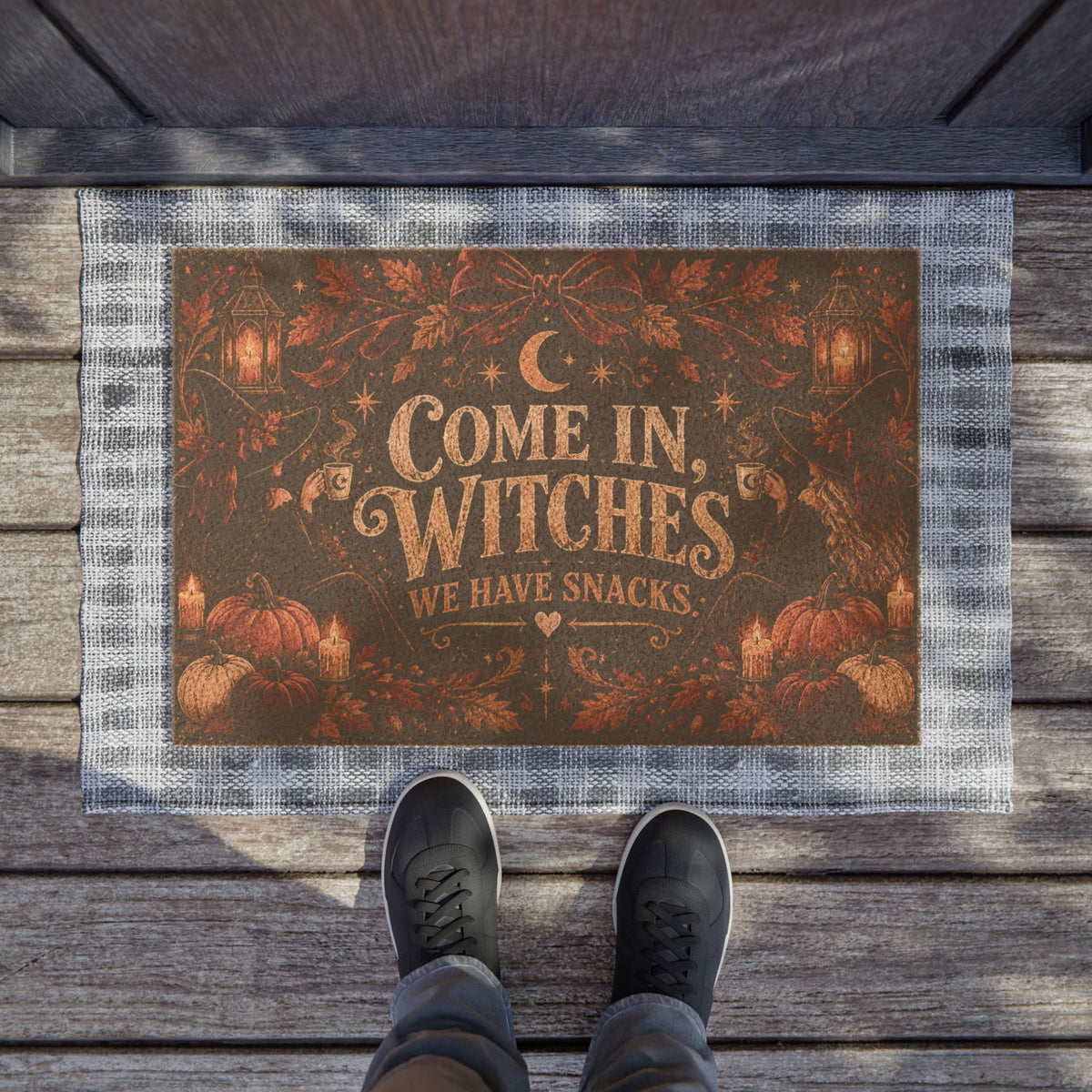 Come In, Witches™ Fall Doormat | Funny Halloween Welcome Mat | Witchy Autumn Porch Decor | Spooky Season Door Mat