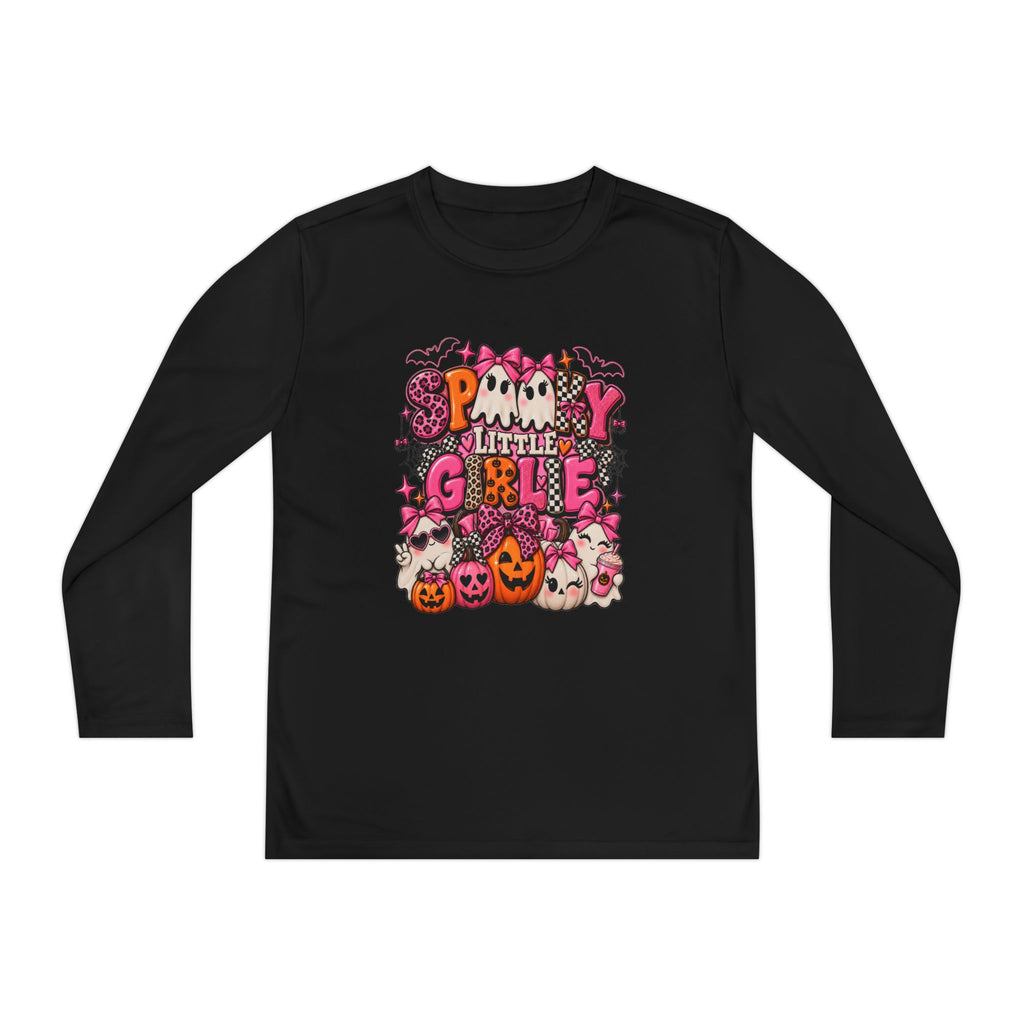 Spooky Little Girlie Halloween Shirt | Pink Ghost & Bow Kids Tee | Girly Halloween Toddler Shirt | Cute Pumpkin Spooky Season Tee