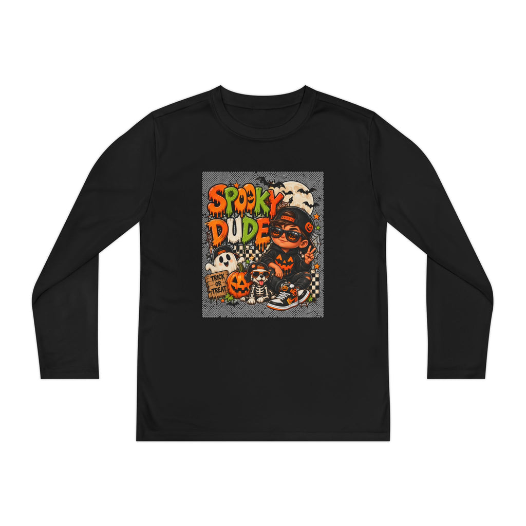 Spooky Dude Kids Halloween Shirt | Cool Boys Ghost & Pumpkin Tee | Trendy Toddler Halloween Shirt | Trick or Treat Graphic Tee