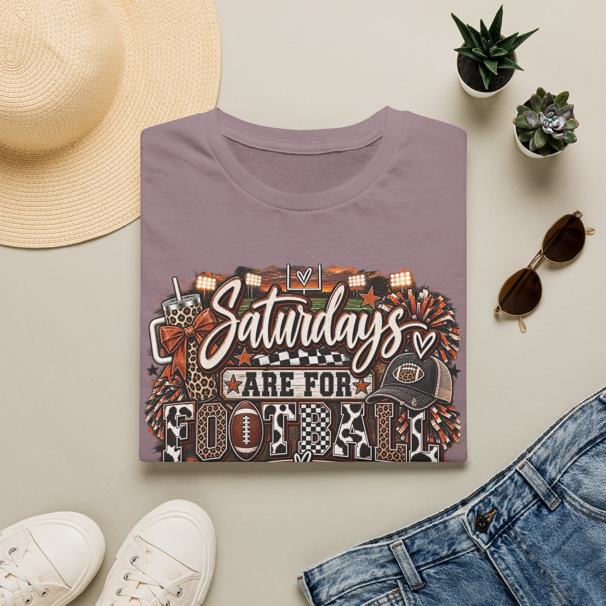 Saturdays Are for Football T-Shirt | Vintage College Game Day Tee