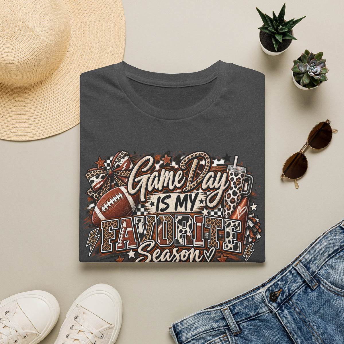 Game Day Is My Favorite Season T-Shirt | Vintage Football Game Day Tee