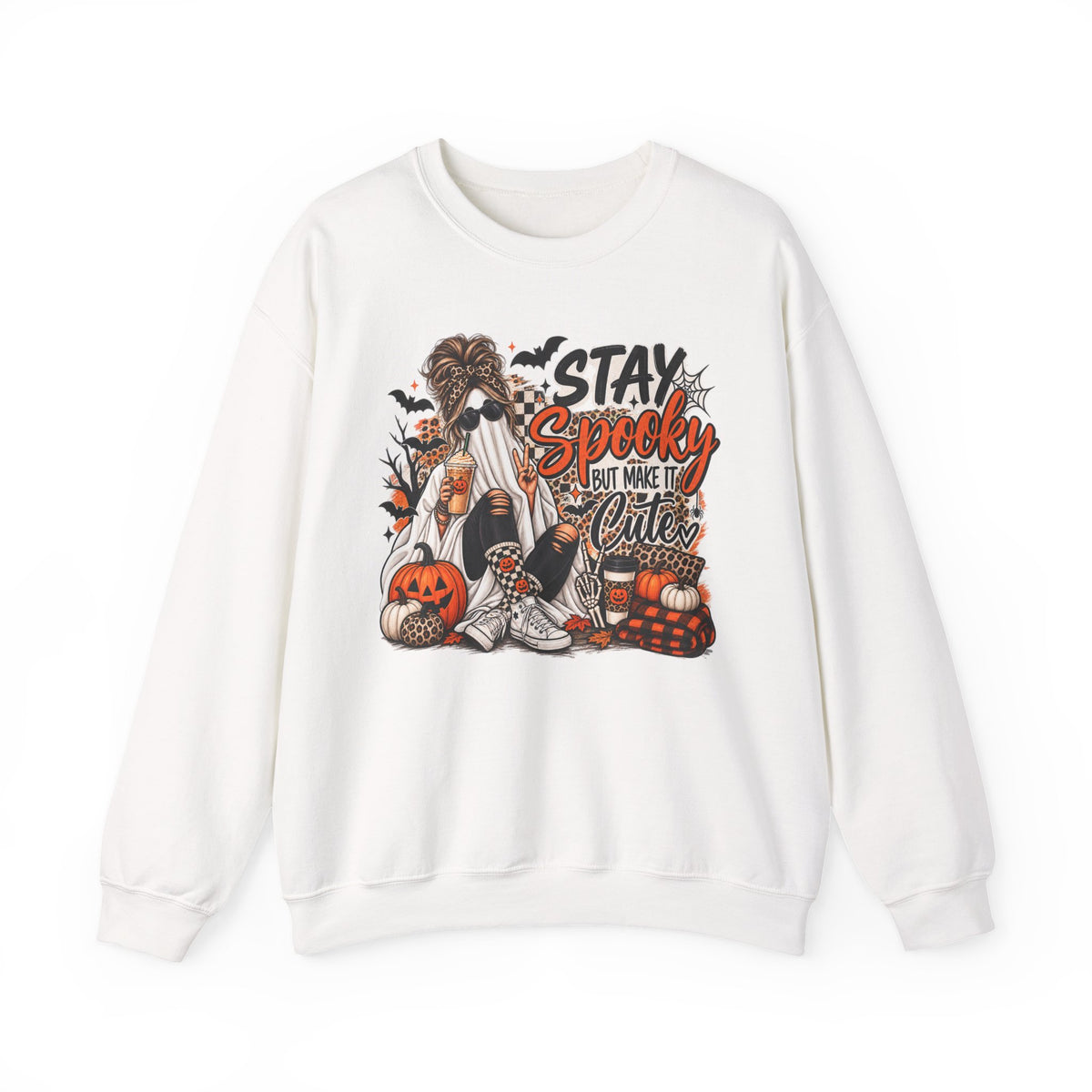Stay Spooky But Make It Cute Graphic Tee | Cute Halloween Shirt | Funny Fall T-Shirt | Spooky Season Tee