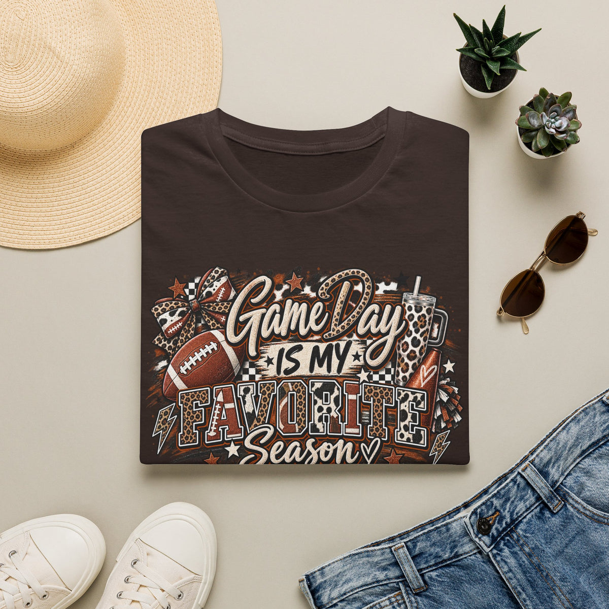 Game Day Is My Favorite Season T-Shirt | Vintage Football Game Day Tee